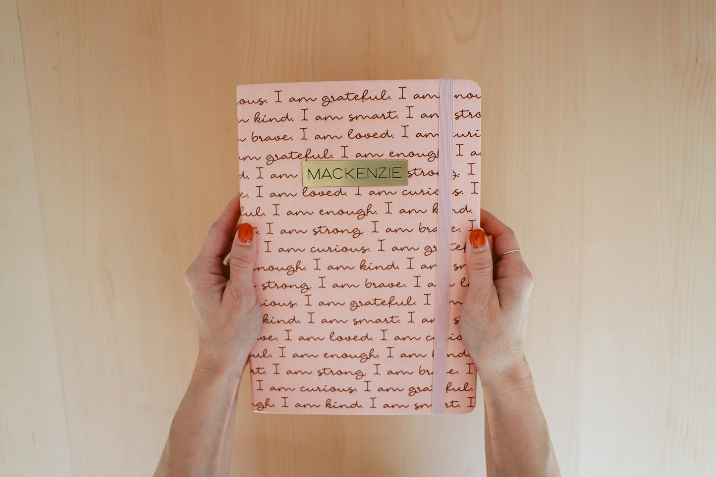 Inspirational B5 Vegan Leather Journal - I Am Enough